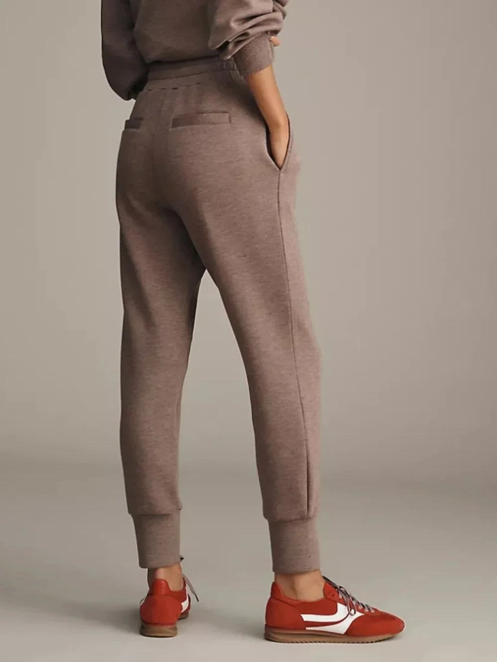 Varley The Slim Cuff 25 Pants Deep Taupe Marle Jogger Athleisure Womens Size XS